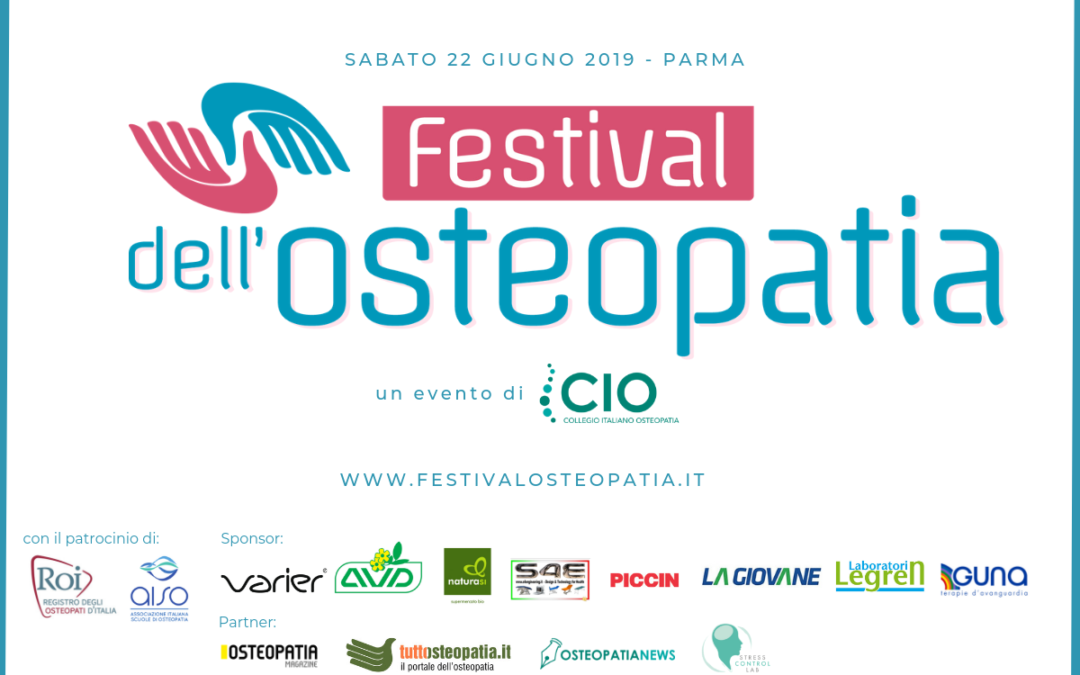 Sabato 22 giungo 2019, Festival dell’osteopatia